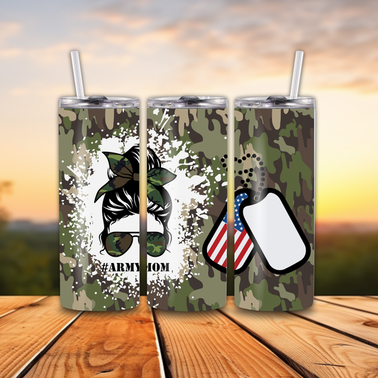 Army Mom 20oz Personalized Tumbler