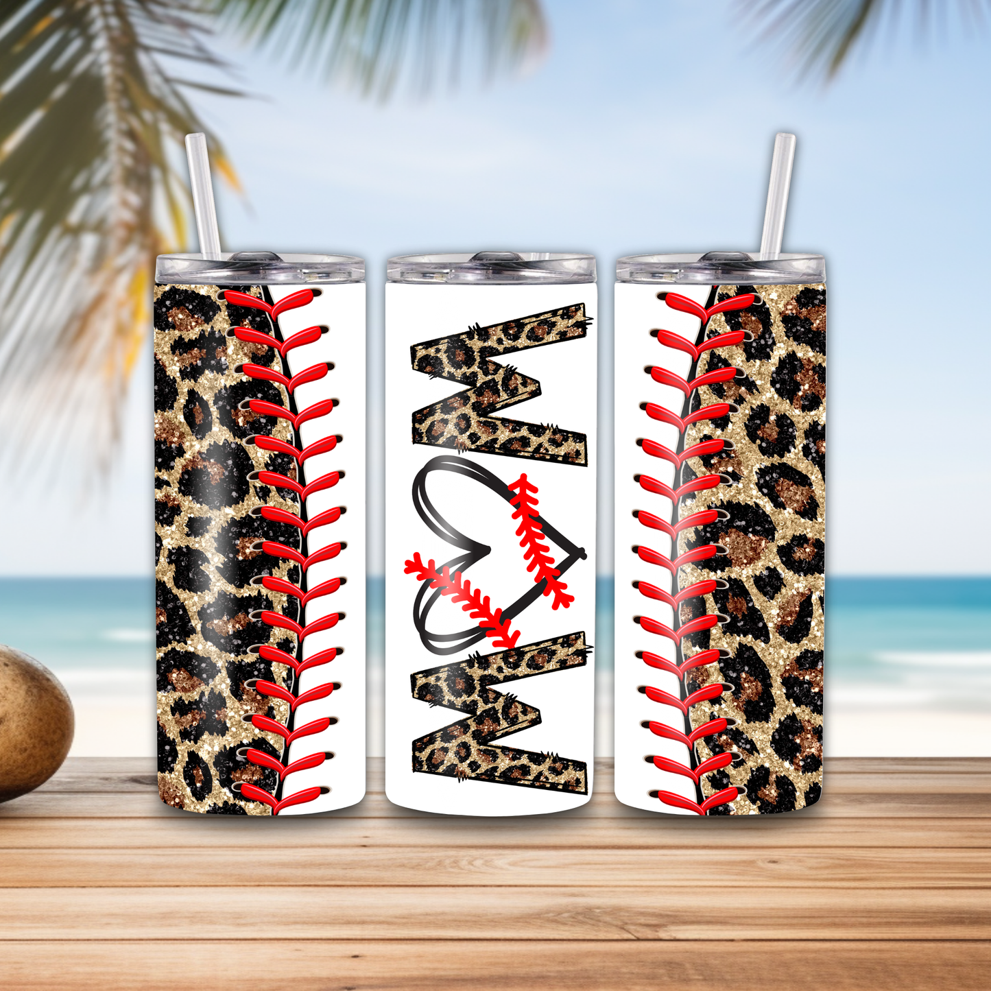 Personalized Baseball Mom 20oz tumbler