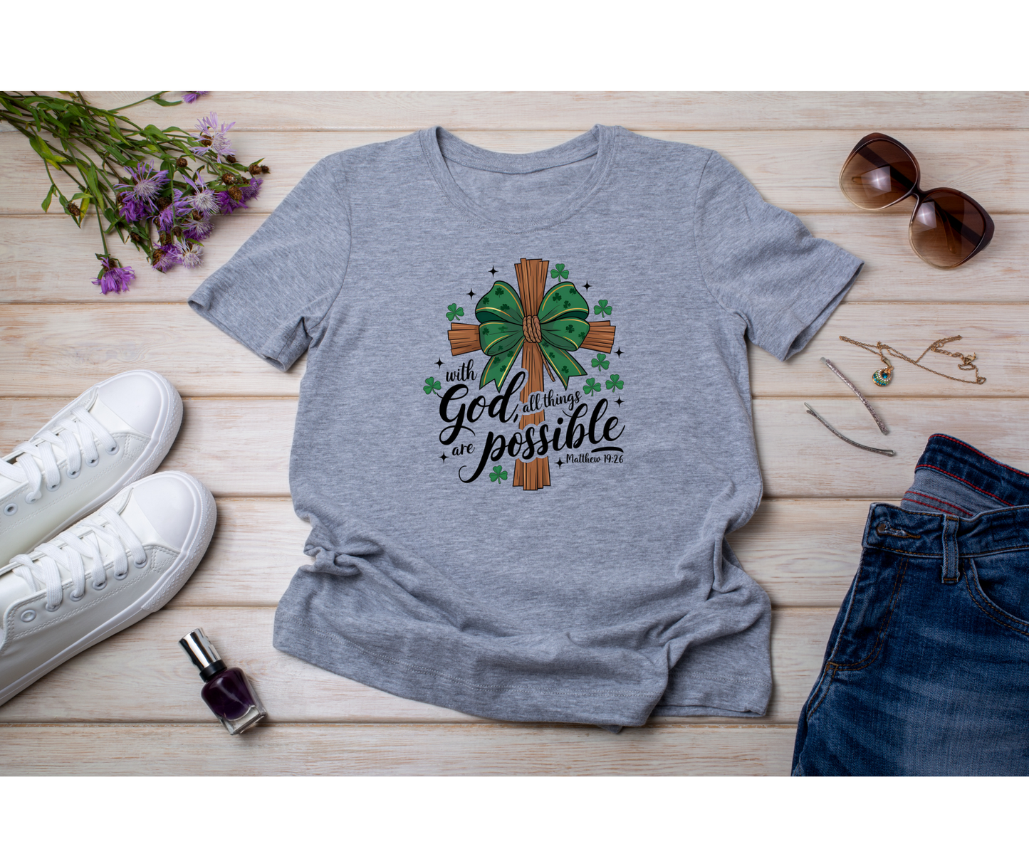 With God all things a possible St. Patrick's Day shirt