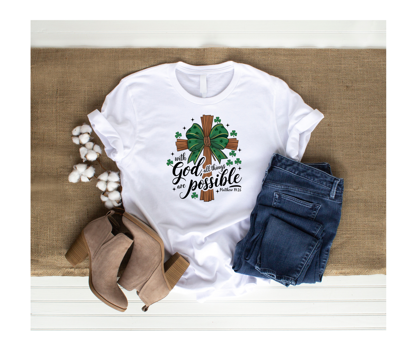 With God all things a possible St. Patrick's Day shirt